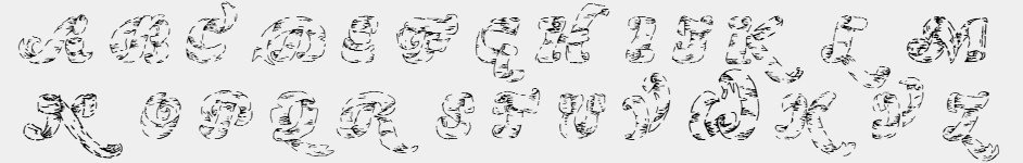 Lettres typeface specimen